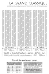 geometric striped peel and stick wallpaper specifiation