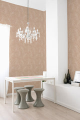 self adhesive wallpaper olive tree pattern dining room table chandelier home decor