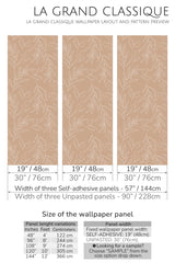 olive tree peel and stick wallpaper specifiation