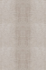 Textured crocodile skin pattern in neutral beige tones with intricate scales in a repeating design. Peel and stick removable wallpaper.