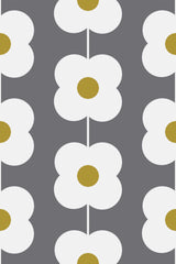 retro flower line wallpaper pattern repeat