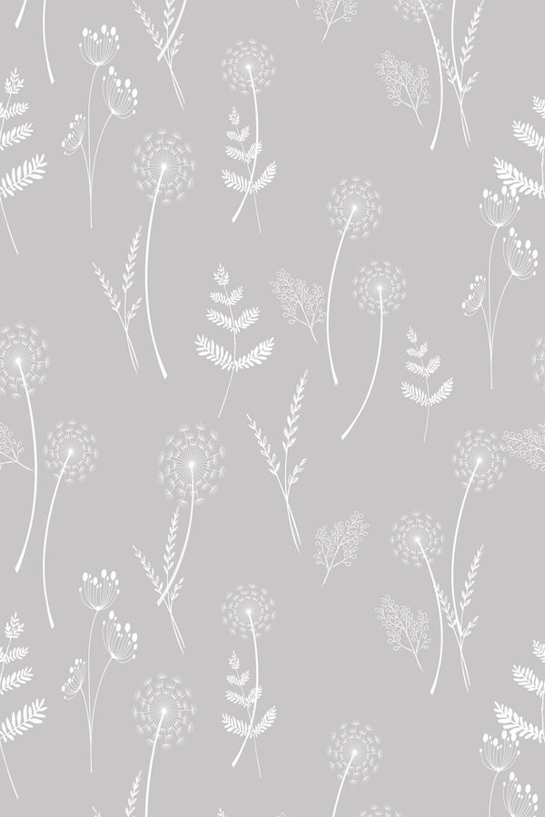 nursery dandelion wallpaper pattern repeat