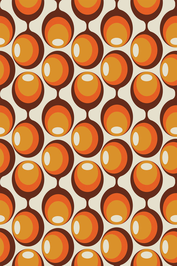 Orange retro circle