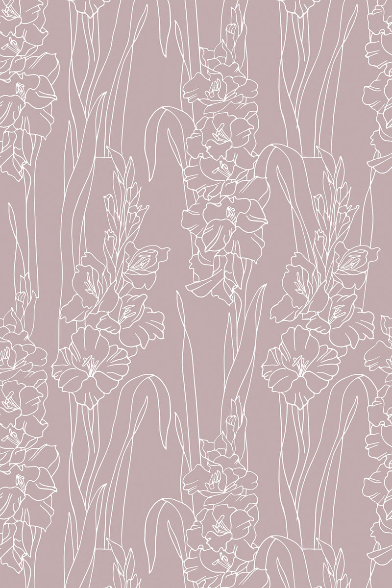 gladiolus wallpaper pattern repeat
