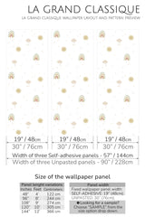 minimal boho peel and stick wallpaper specifiation