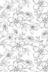 floral nursery wallpaper pattern repeat