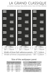 brush stroke stripes peel and stick wallpaper specifiation