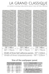 striped triangle peel and stick wallpaper specifiation