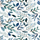 Blue watercolor Leaf Wallpaper