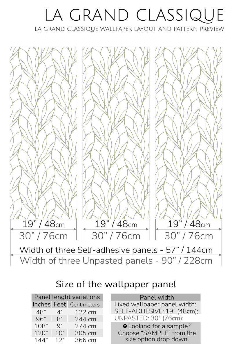 wavy line peel and stick wallpaper specifiation