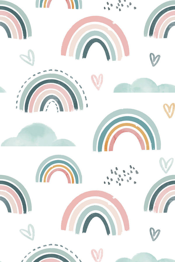 rainbow wallpaper pattern repeat