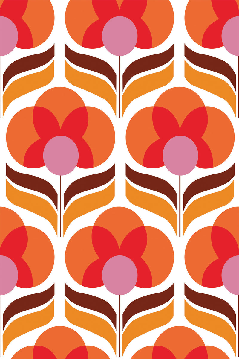retro flower wallpaper pattern repeat