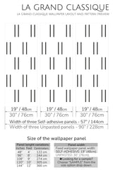 simple striped peel and stick wallpaper specifiation