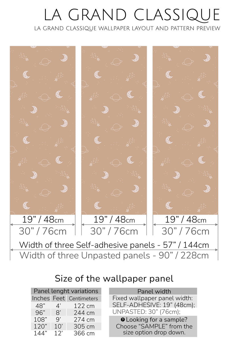 minimal space peel and stick wallpaper specifiation