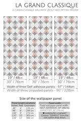 dotted retro print peel and stick wallpaper specifiation