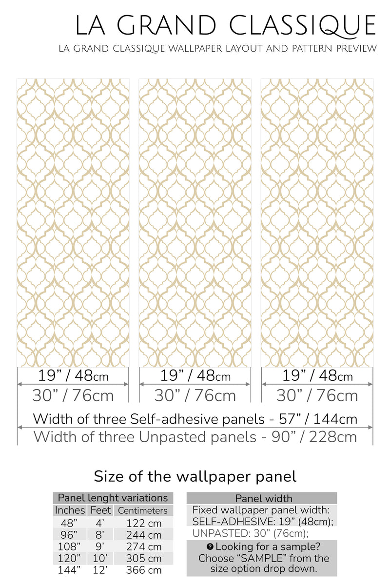 chain peel and stick wallpaper specifiation