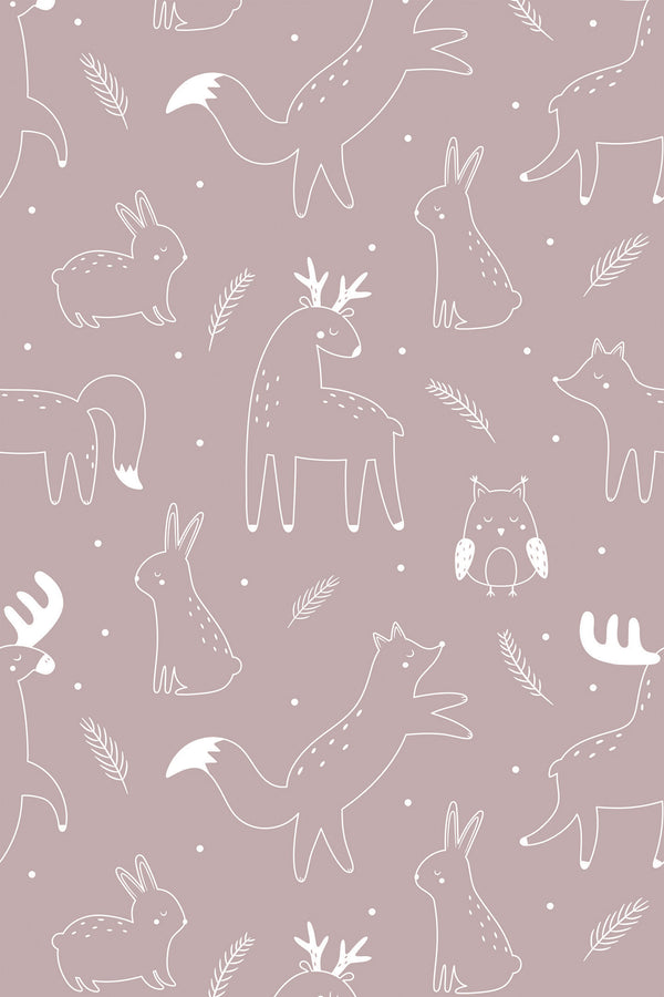 forest animals wallpaper pattern repeat