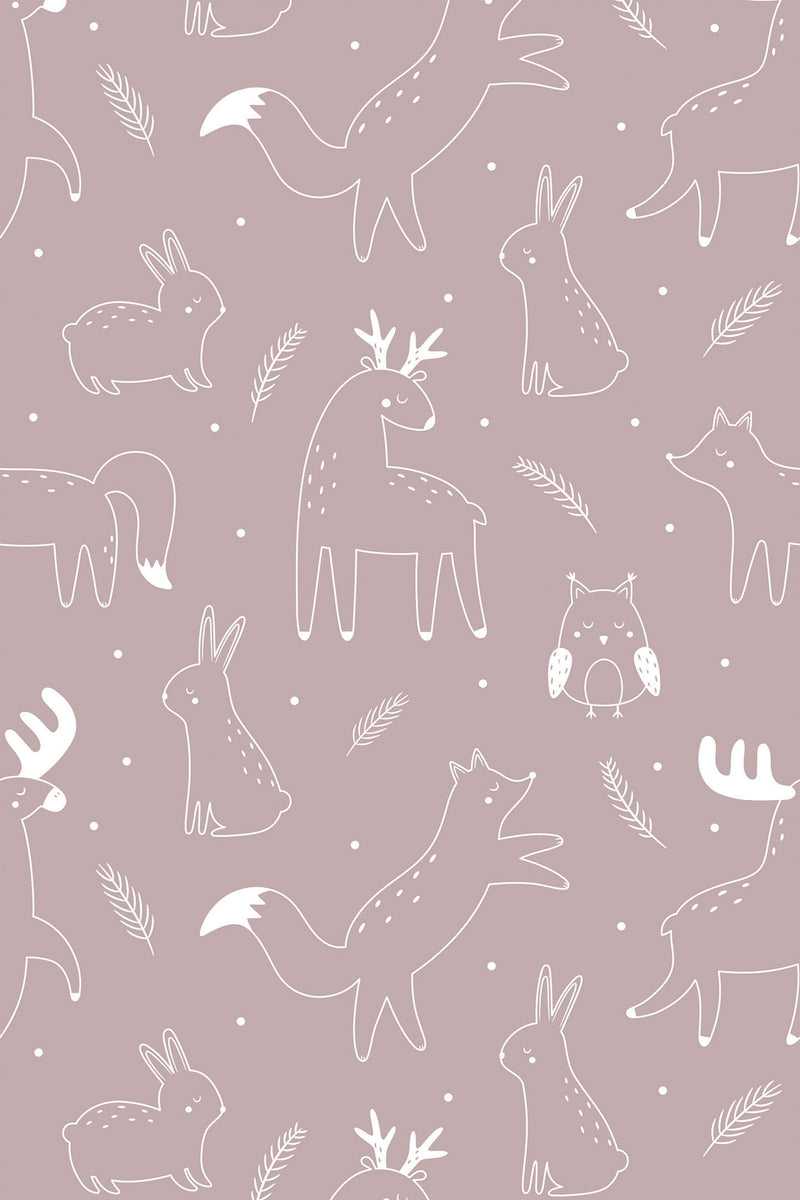 forest animals wallpaper pattern repeat