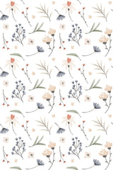 light watercolor floral wallpaper pattern repeat