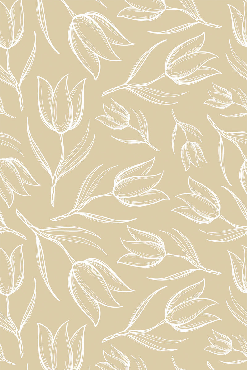 tulip wallpaper pattern repeat