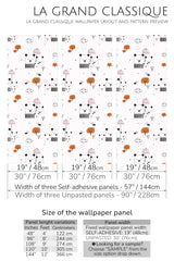 bear peel and stick wallpaper specifiation