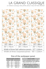 air balloon peel and stick wallpaper specifiation
