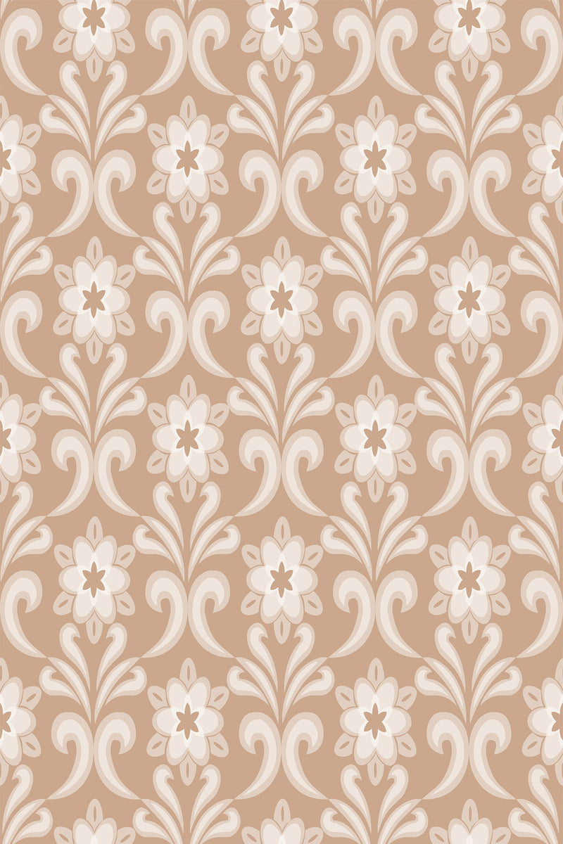 retro damask wallpaper pattern repeat