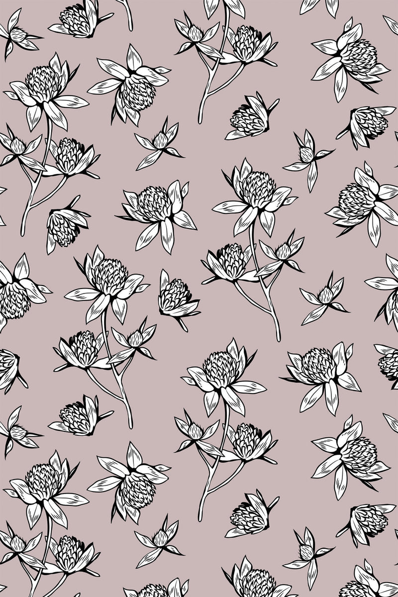 floral line wallpaper pattern repeat