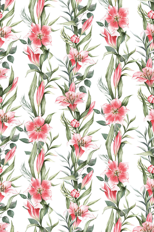 lilies wallpaper pattern repeat