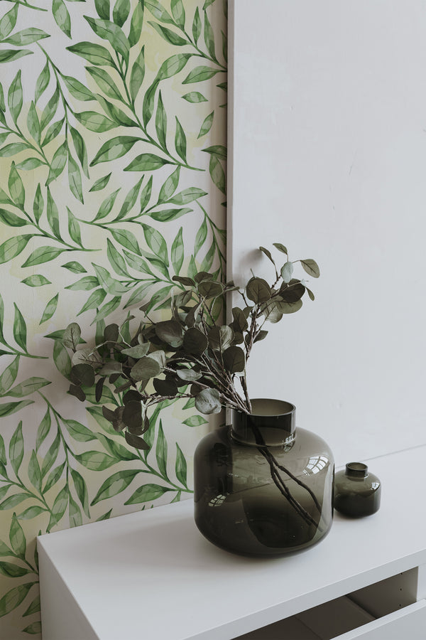 home decor plant decorative vase living room natural leaf pattern