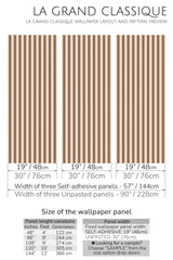 tiny stripe peel and stick wallpaper specifiation