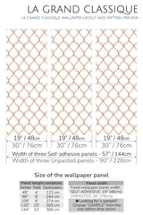 traditional peel and stick wallpaper specifiation