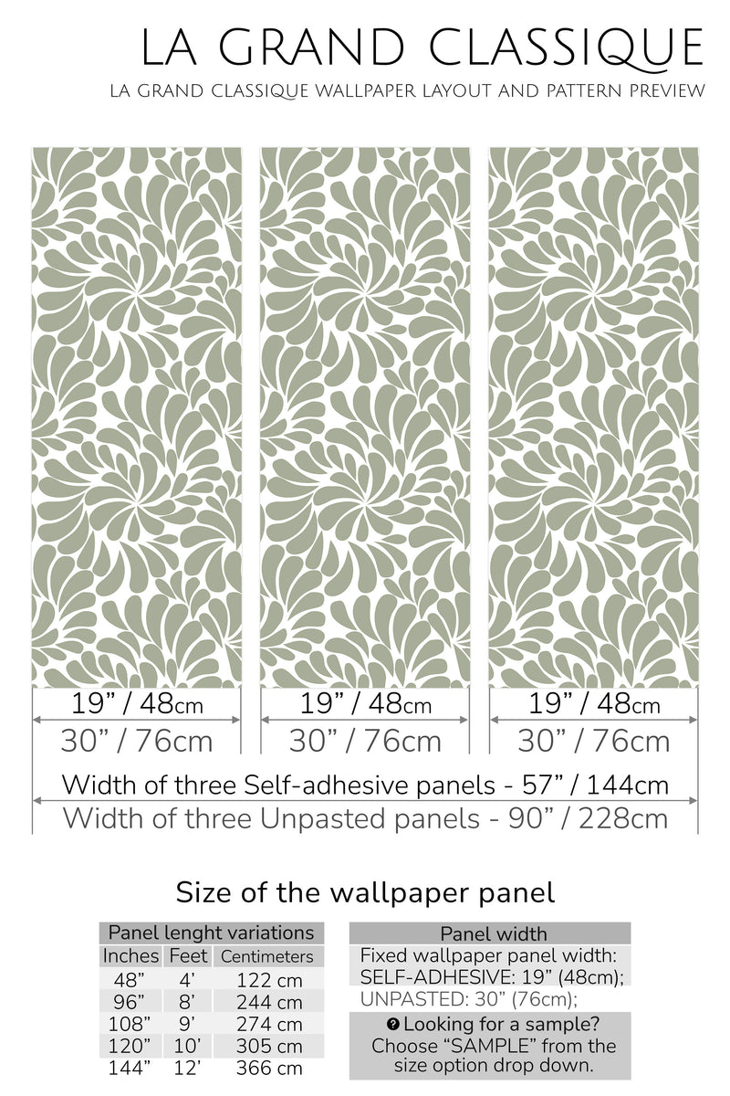 paisley peel and stick wallpaper specifiation