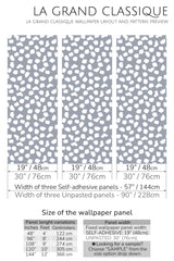 brush dots peel and stick wallpaper specifiation