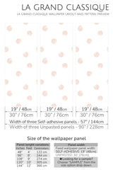 dots peel and stick wallpaper specifiation