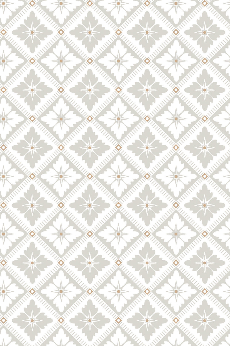 neutral vintage tile wallpaper pattern repeat