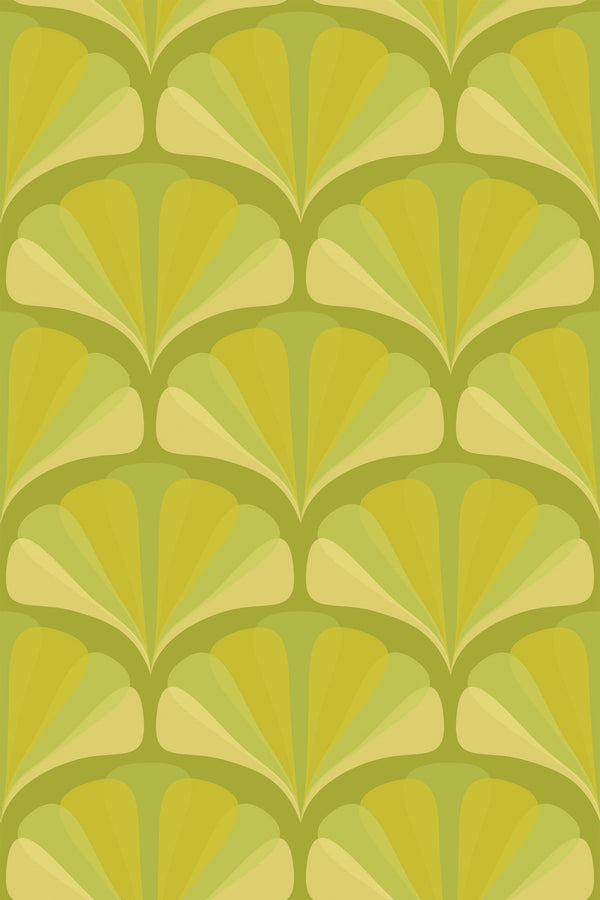 green arch wallpaper pattern repeat