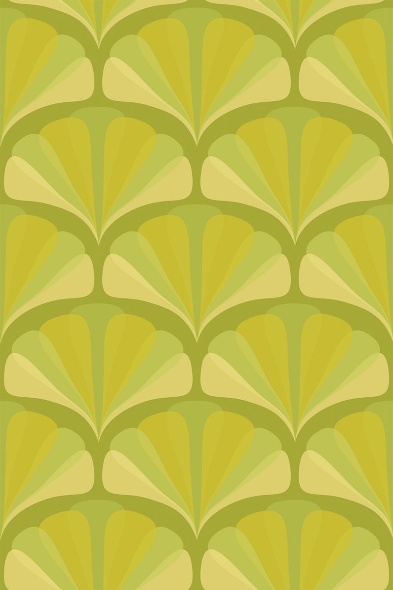 green arch wallpaper pattern repeat