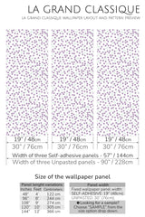 small floral peel and stick wallpaper specifiation