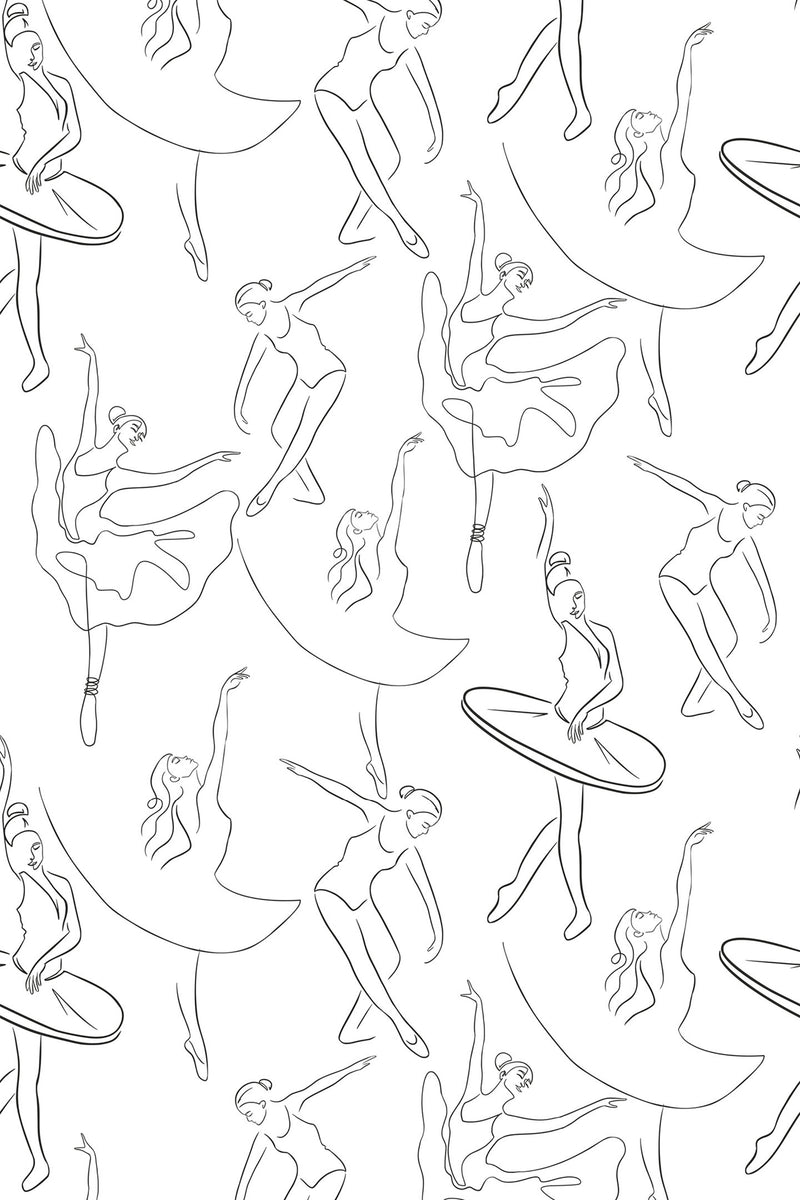 ballet wallpaper pattern repeat