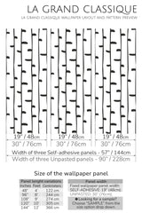 minimal birch peel and stick wallpaper specifiation