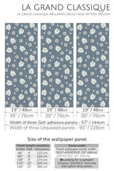 flower farmhouse peel and stick wallpaper specifiation