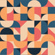 Funky geometric shapes Wallpaper