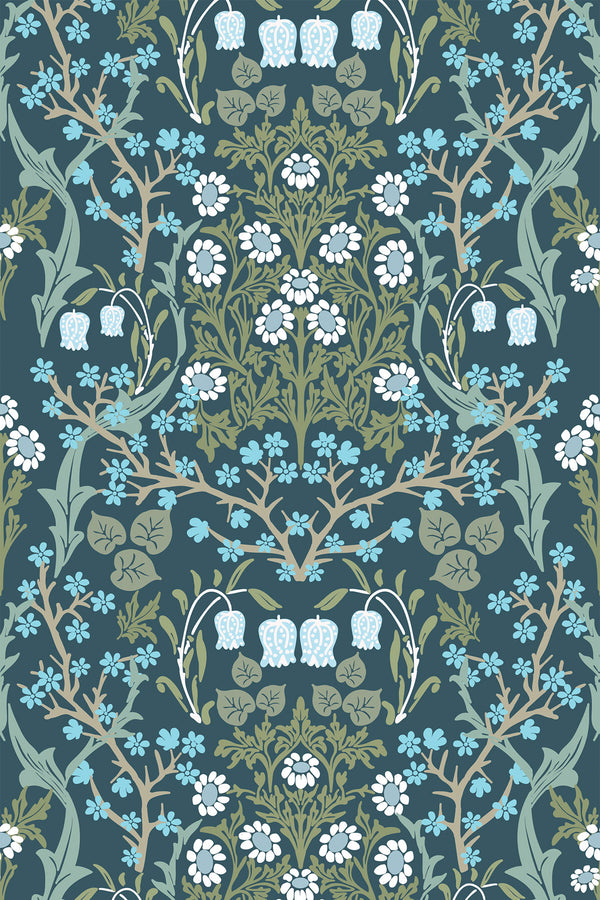victorian garden wallpaper pattern repeat
