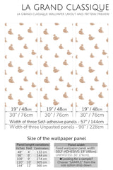 small whale peel and stick wallpaper specifiation
