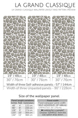stone peel and stick wallpaper specifiation