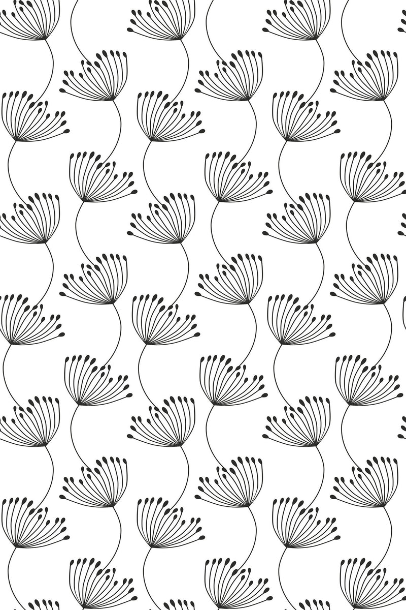 aesthetic floral line wallpaper pattern repeat