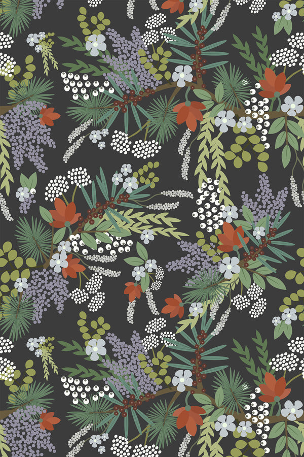 night flowers wallpaper pattern repeat