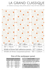 neutral brush stroke peel and stick wallpaper specifiation