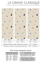 triangle peel and stick wallpaper specifiation